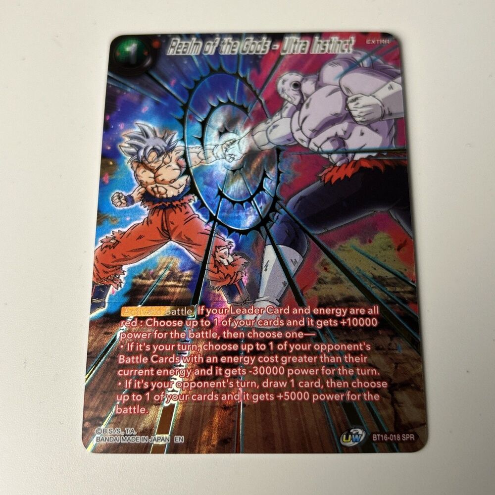 Realm of the Gods - Ultra Instinct SPR Foil Dragon Ball Super Card Game | NM